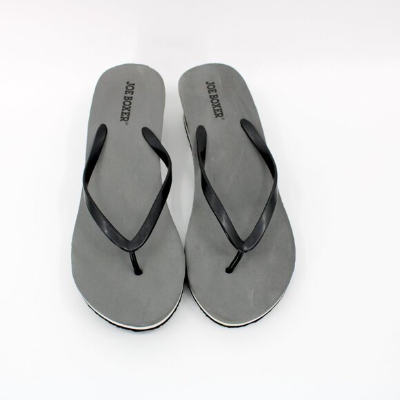 Joe Boxer Women's Gray Flip Flops - Picture 3 of 9